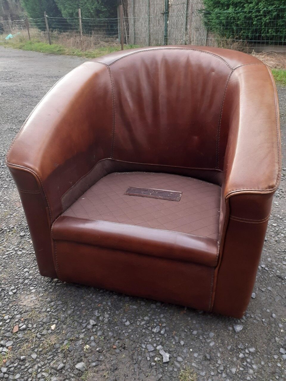 Leather armchair