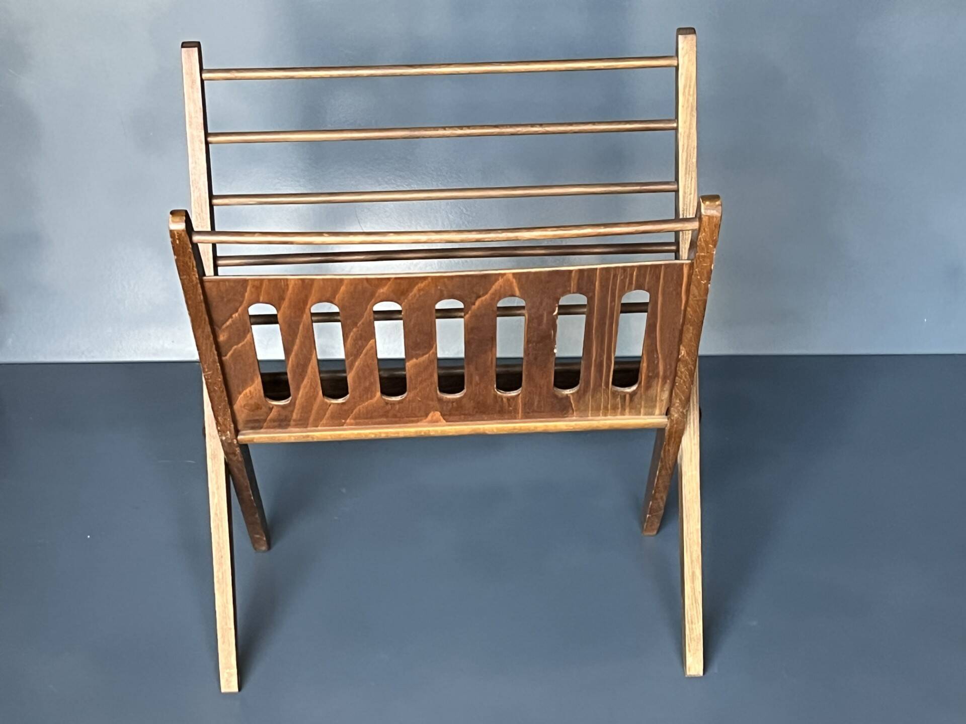 Vintage folding magazine rack by Cees Braakman