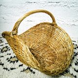 Wicker log basket