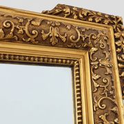 Large square giltwood mirror in Baroque style, 20th century