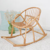 Rocking-chair child in rattan