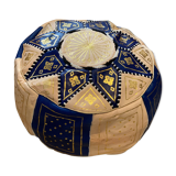 Leather pouf