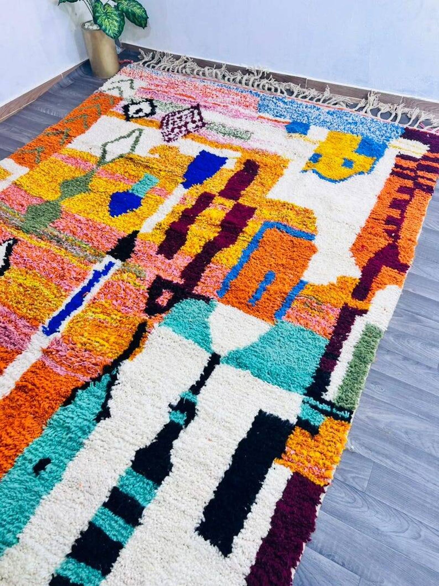 Magnifique tapis berbère coloré 200/300cm