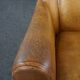 Pair of vintage sheep leather Art Deco armchairs by Bart van Bekhoven