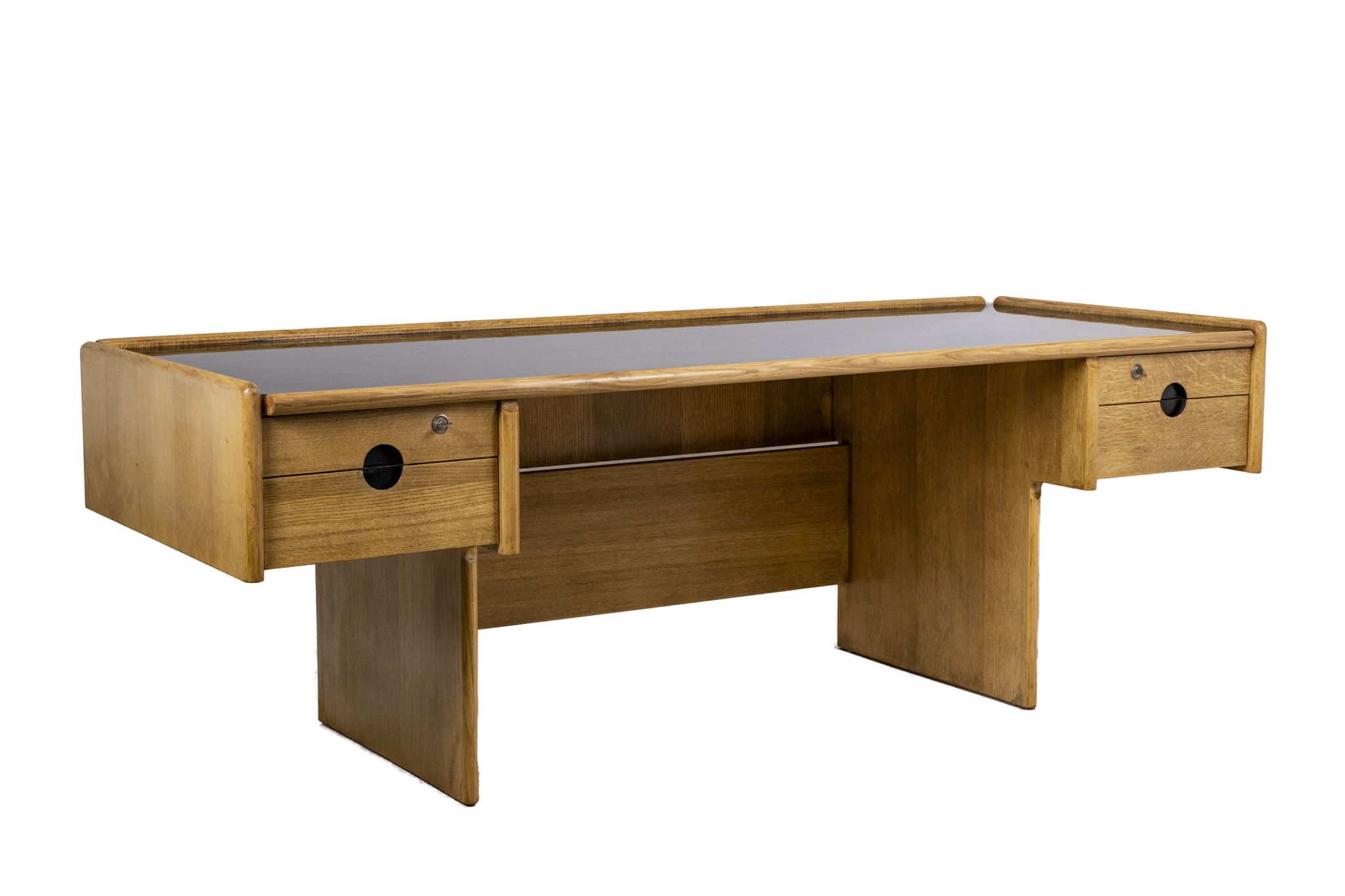Bureau en chêne, années 1970