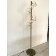 Contemporary Spheres With Gold Murano Glass Burnished Floor Lamp