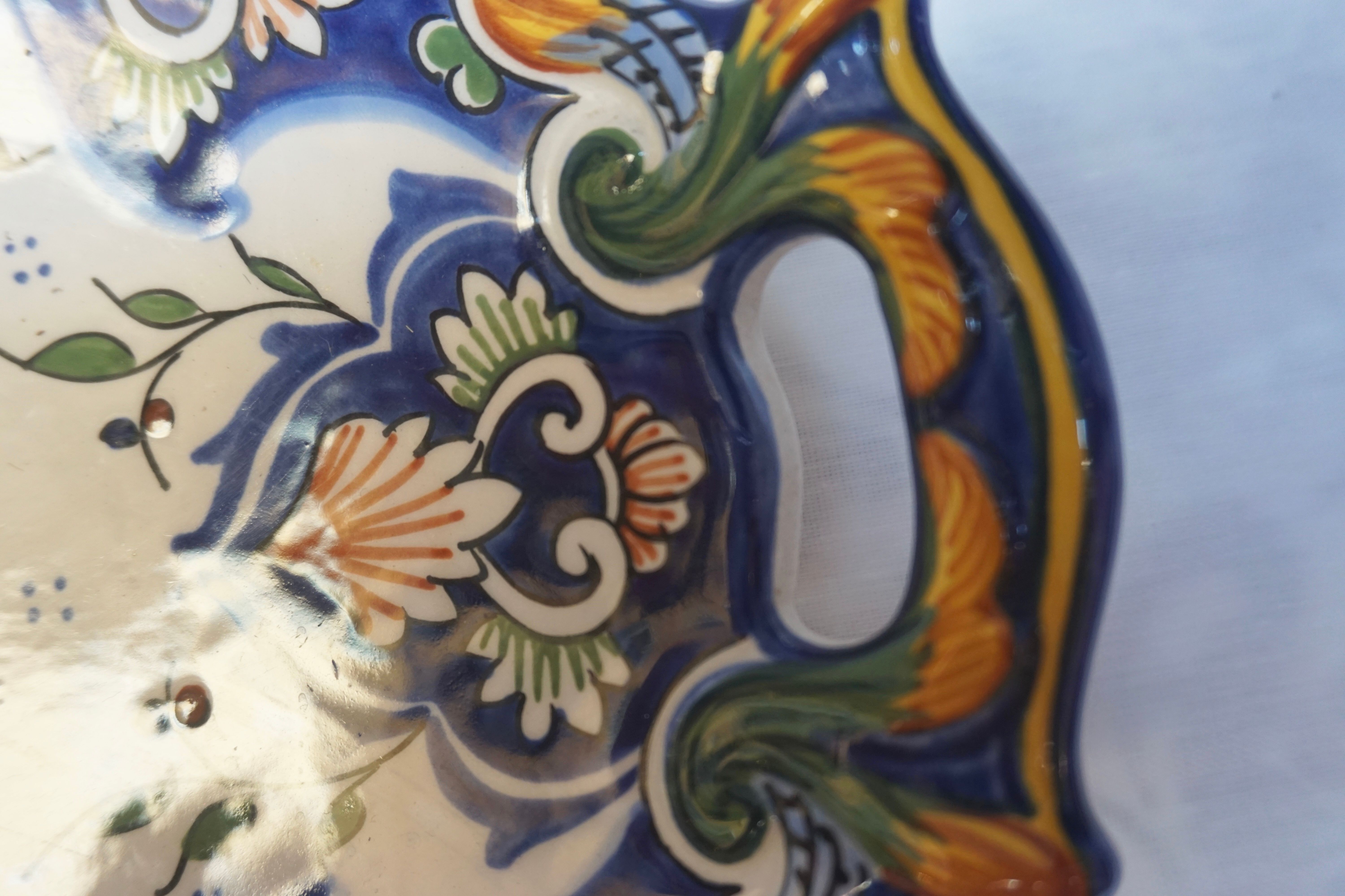 Dish faience of rouen