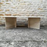 Travertine coffee table