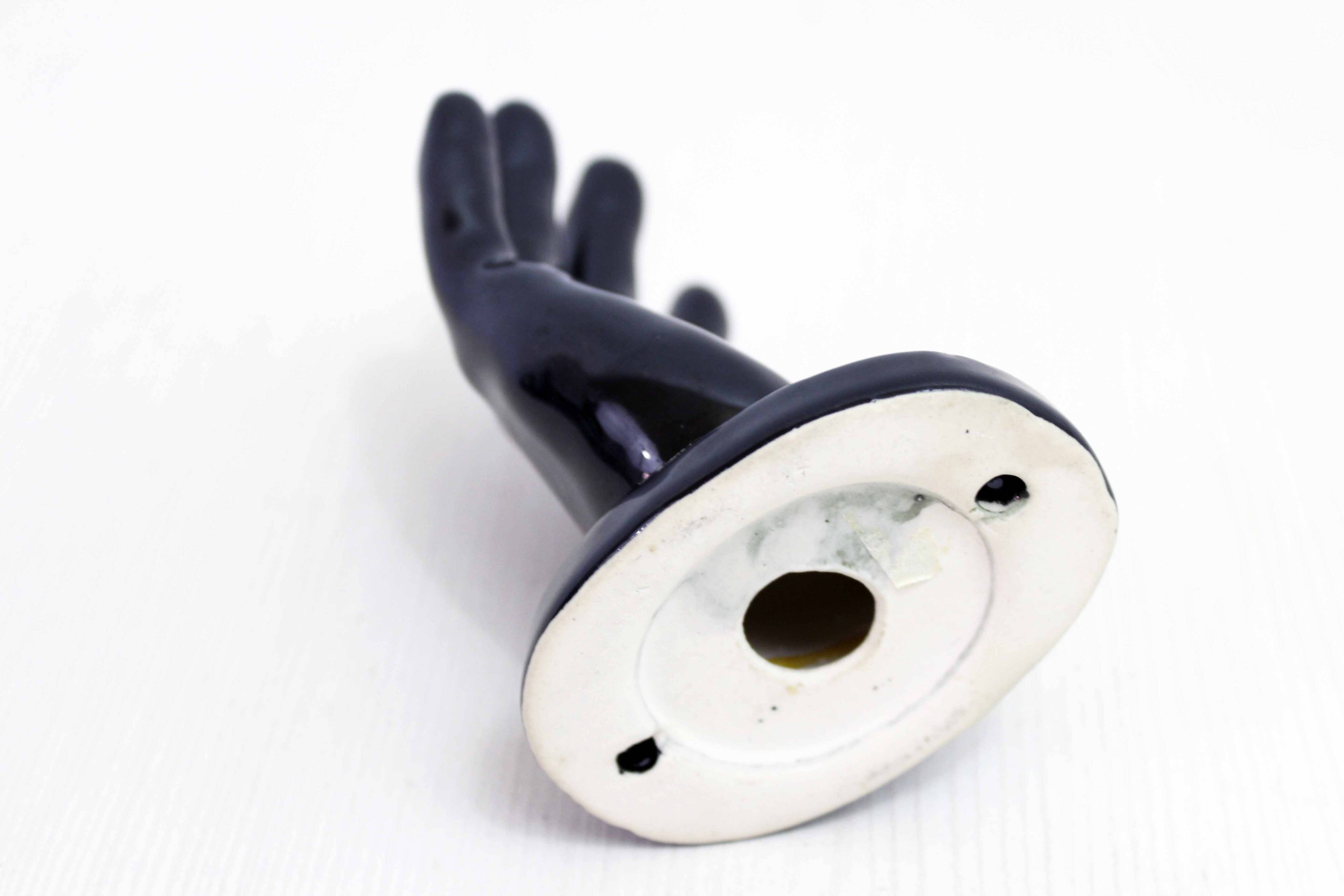 Earthenware hand soap holder