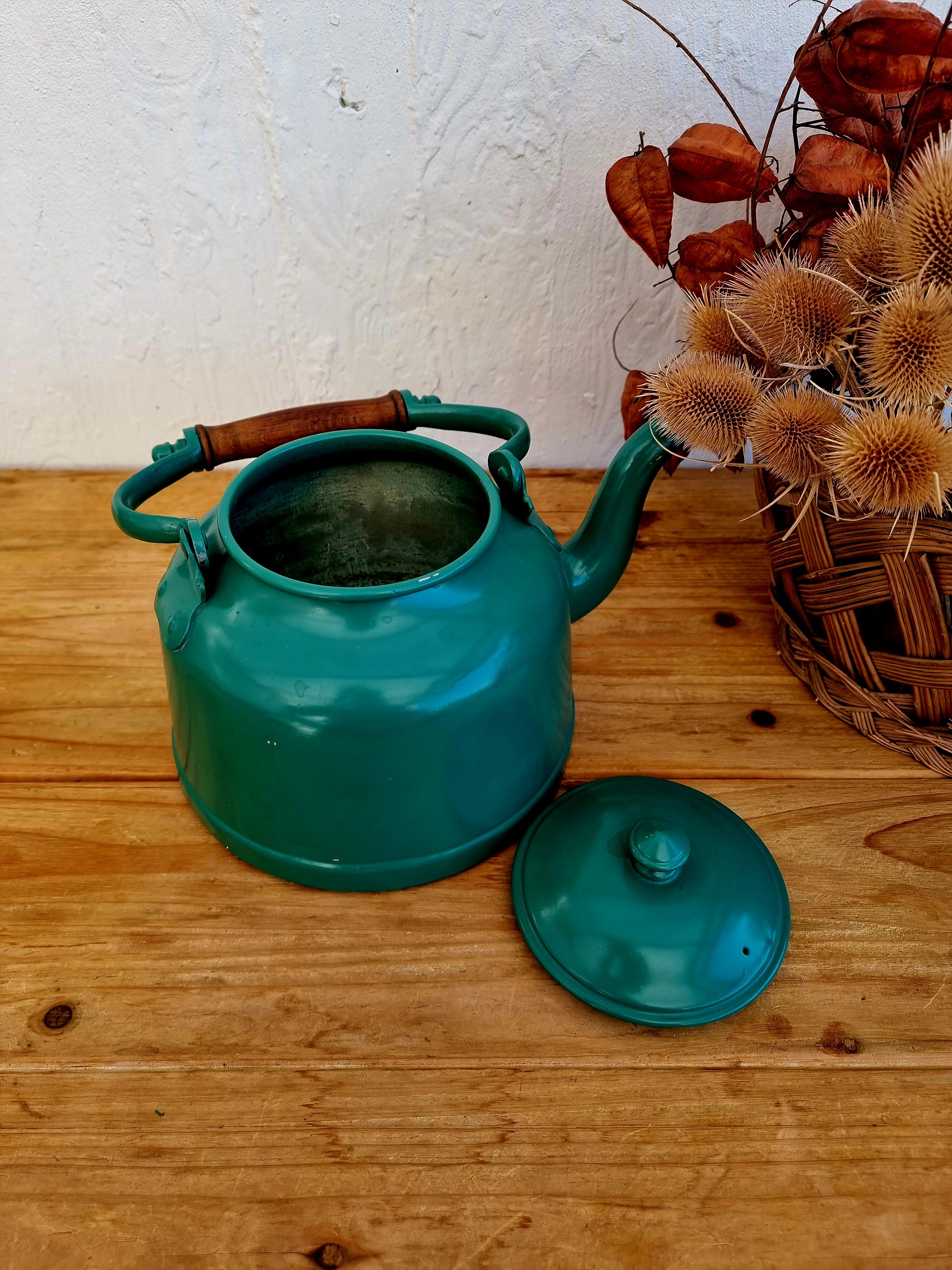 Vintage aluminum kettle