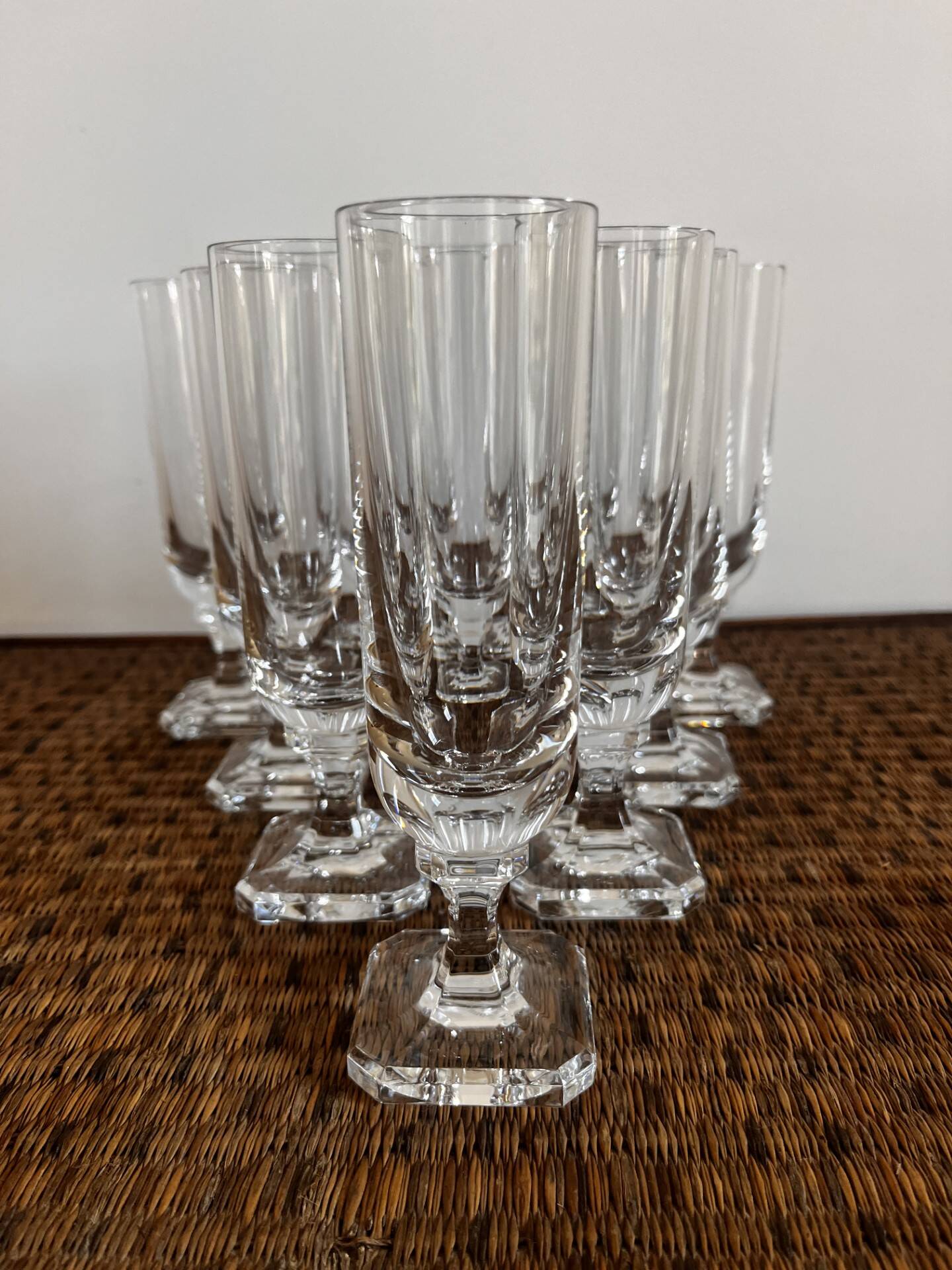 Antique champagne flutes