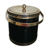 Vintage black and metal ice bucket