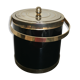 Vintage black and metal ice bucket