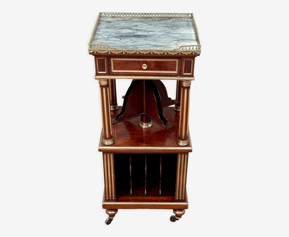 Meuble de salon de musique en acajou de style Louis XVI acajou XIXeme
