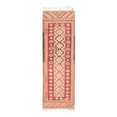 Tapis coureur vintage turc en laine et coton noué à la main des années 1970, 89x287.