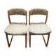 Paire de chaises traîneau 1960 Self