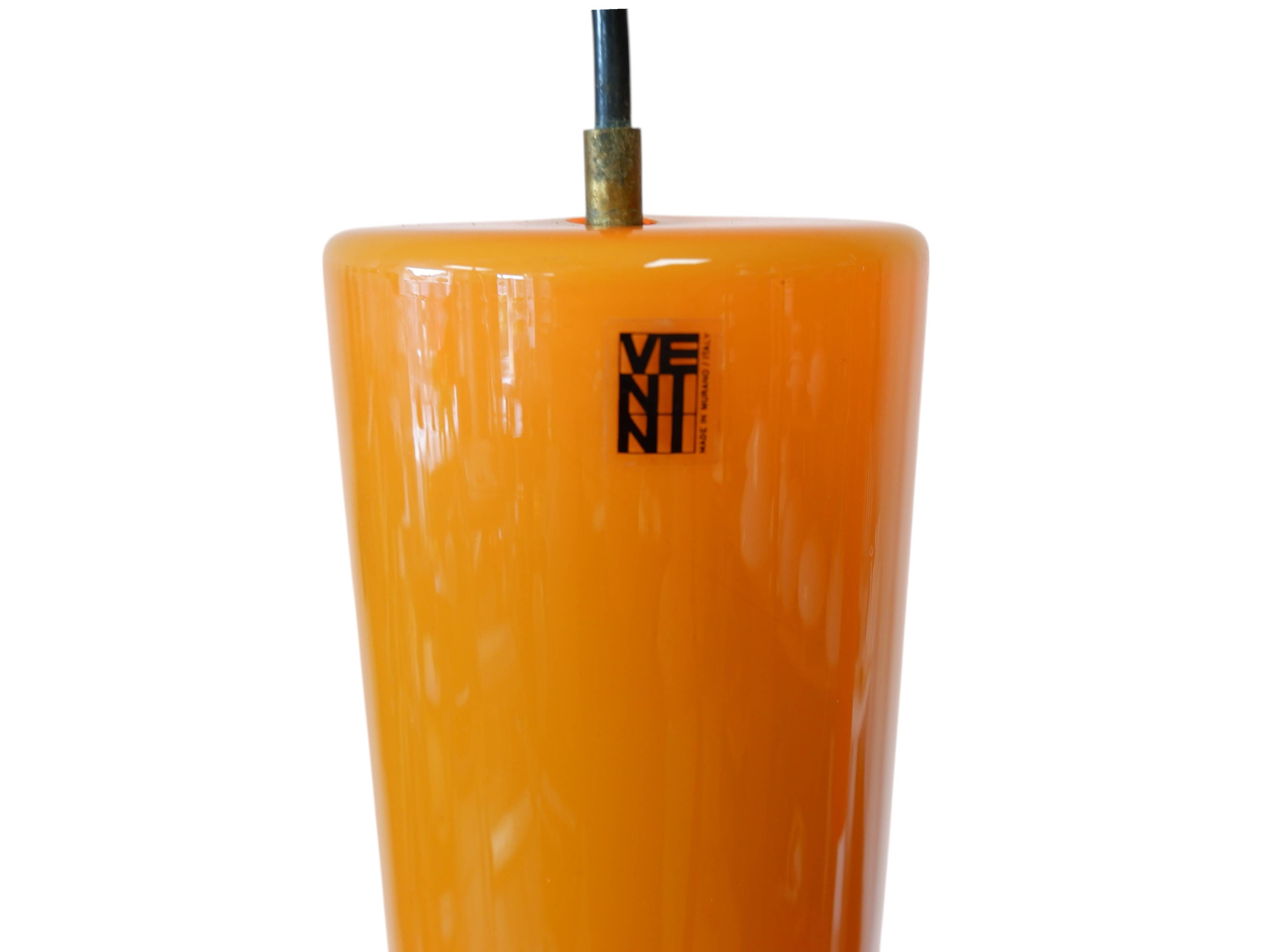 Lampe suspendue en verre Venini