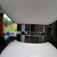 Delmas lamp base in white metal and chrome from the 70s