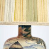 Handpainted porcelain Art Nouveau table lamp by Großherzoglichen Keramik-Manufaktur Darmstadt, 1930