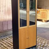 90cm grey wooden industrial display case