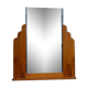Art deco mirror, and column wooden frame