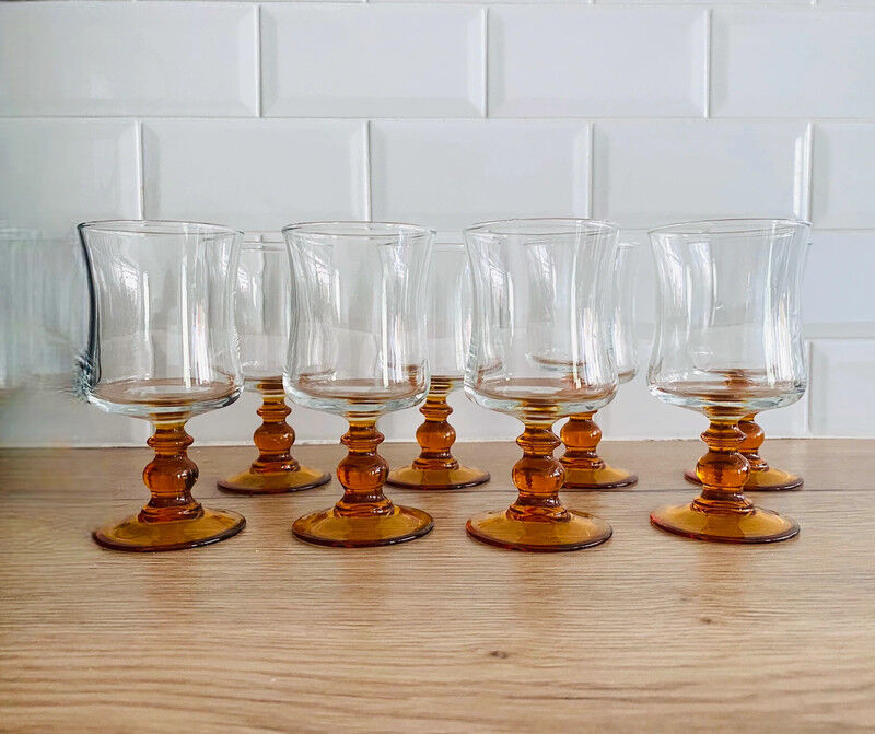 8 Luminarc stemmed glasses