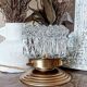 Vintage chiseled glass lamp