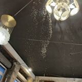 Large gilded mirror with ribbon – Napoleon III period – 136 cm