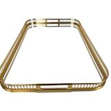 Hollywood Regency tray - brass - glass - Italy - 3rd quarter 20th century