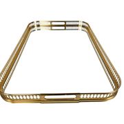 Hollywood Regency tray - brass - glass - Italy - 3rd quarter 20th century