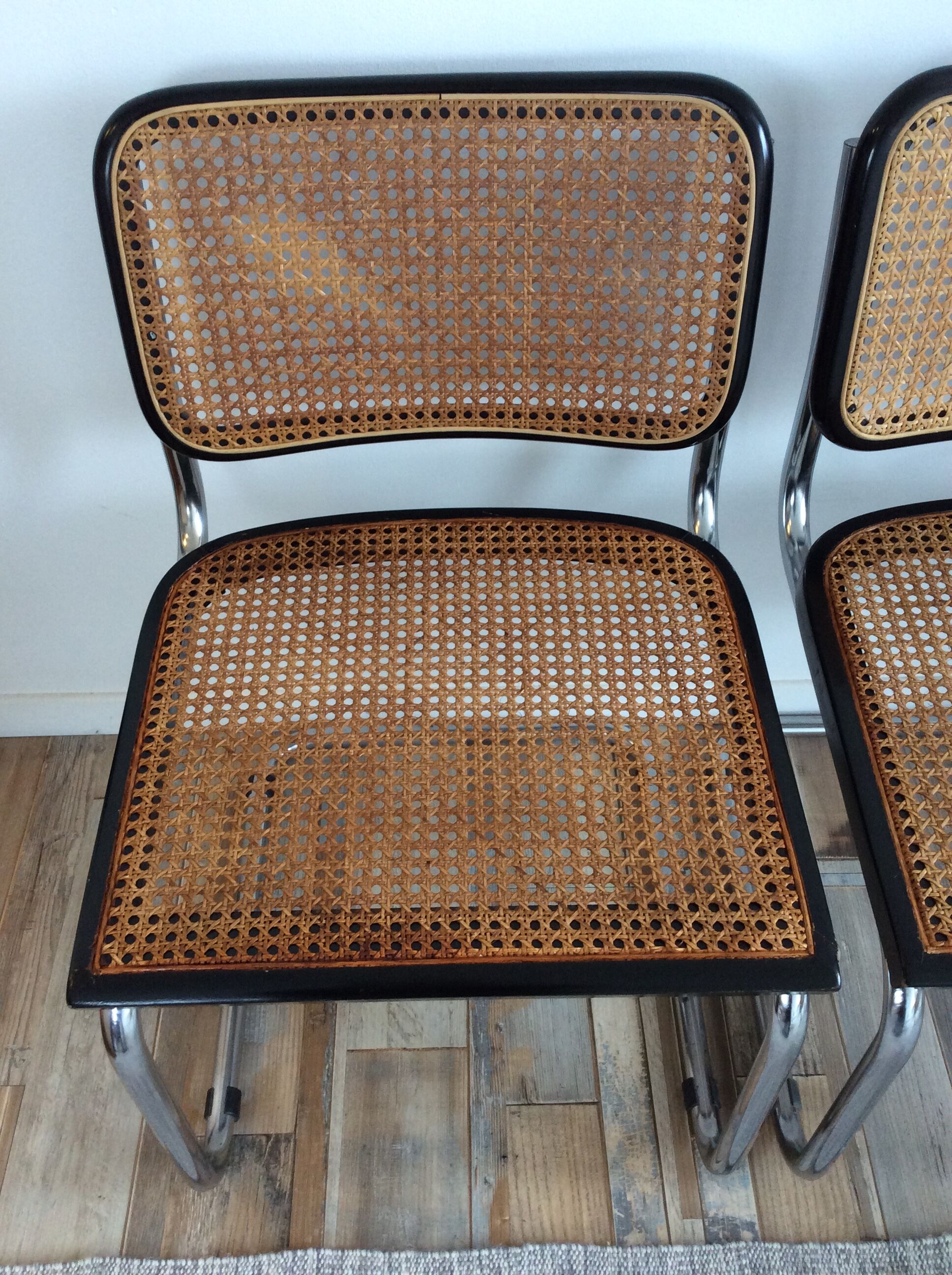 Paire de chaises Marcel Breuer Cesca B32