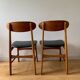 4 chaises danoises années 50
