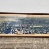 Photograph of Marseille 1950 - panoramic Mediterranean port and city printed by G. Arnaud - antique print