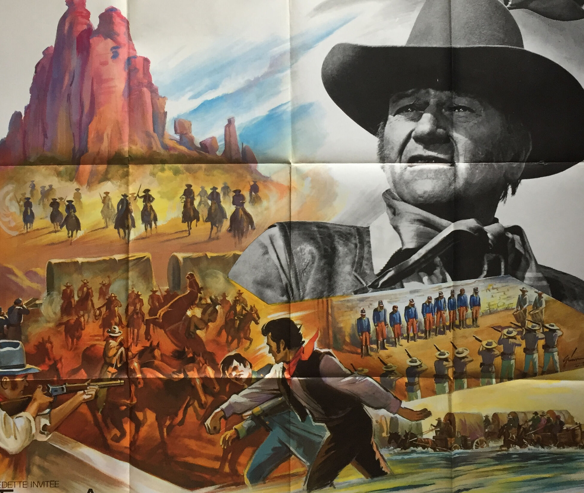 Original French poster, "The Giants of the West" (1969)