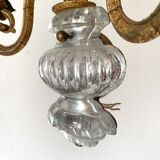 Murano glass flower and foliage wall light Baguès