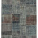 Handmade Anatolian Vintage 171 cm x 243 cm Grey Patchwork Carpet