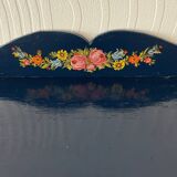 Vintage midnight blue bookcase shelf