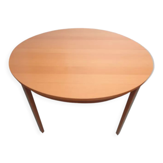 Oval Scandinavian table with extensions