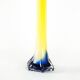 Yellow vase, Murano glass, Italian design, 1970s, made in Italy