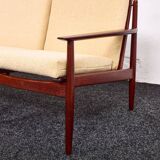 Arne Vodder, Canapé trois places vintage en teck, Glostrup années 1960, Danemark
