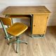 Vintage Stella 1950 school desk and swivel chair set