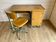 Vintage Stella 1950 school desk and swivel chair set