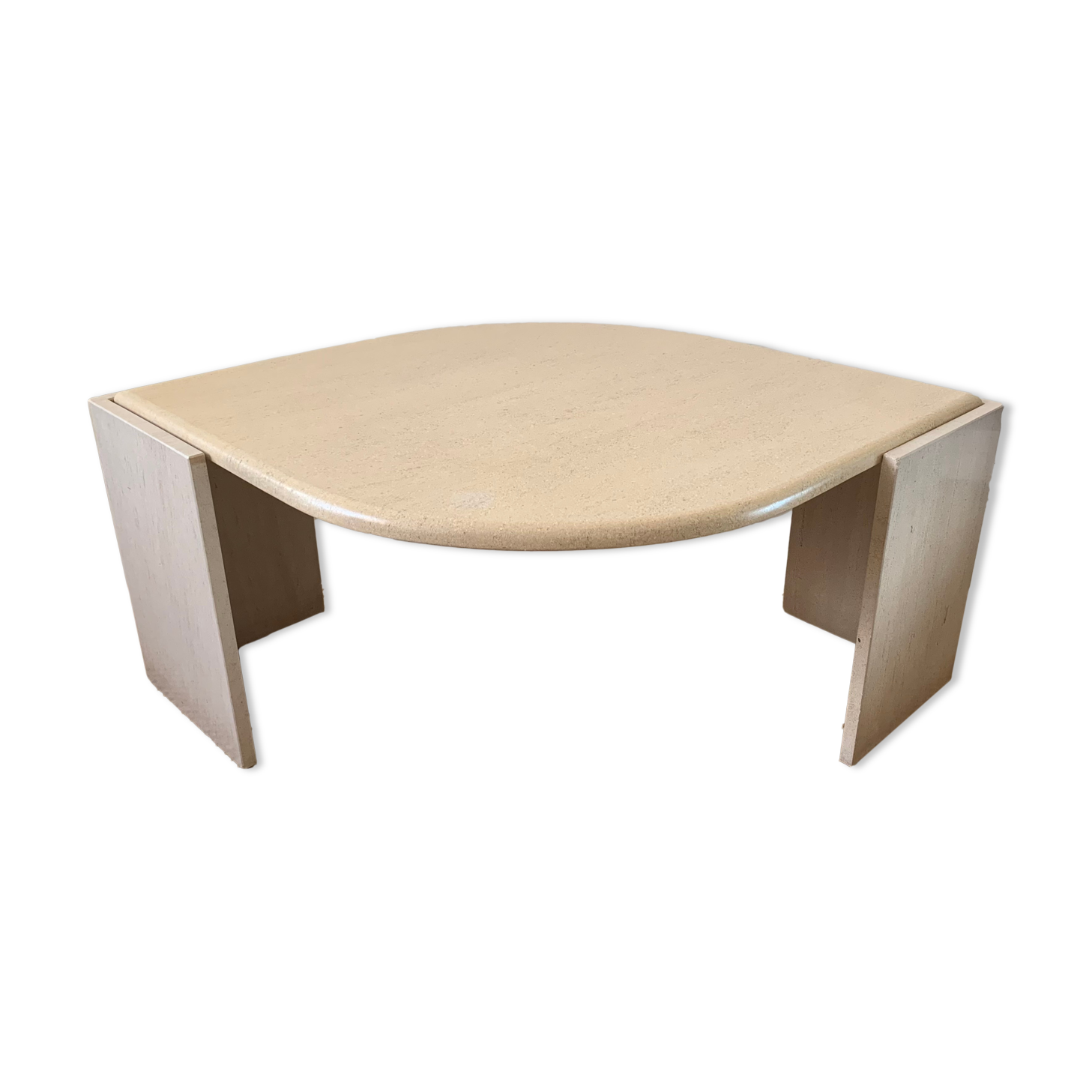 Table basse en travertin vintage