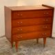 Commode vintage teck vernis 1970
