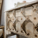 Carved wooden console