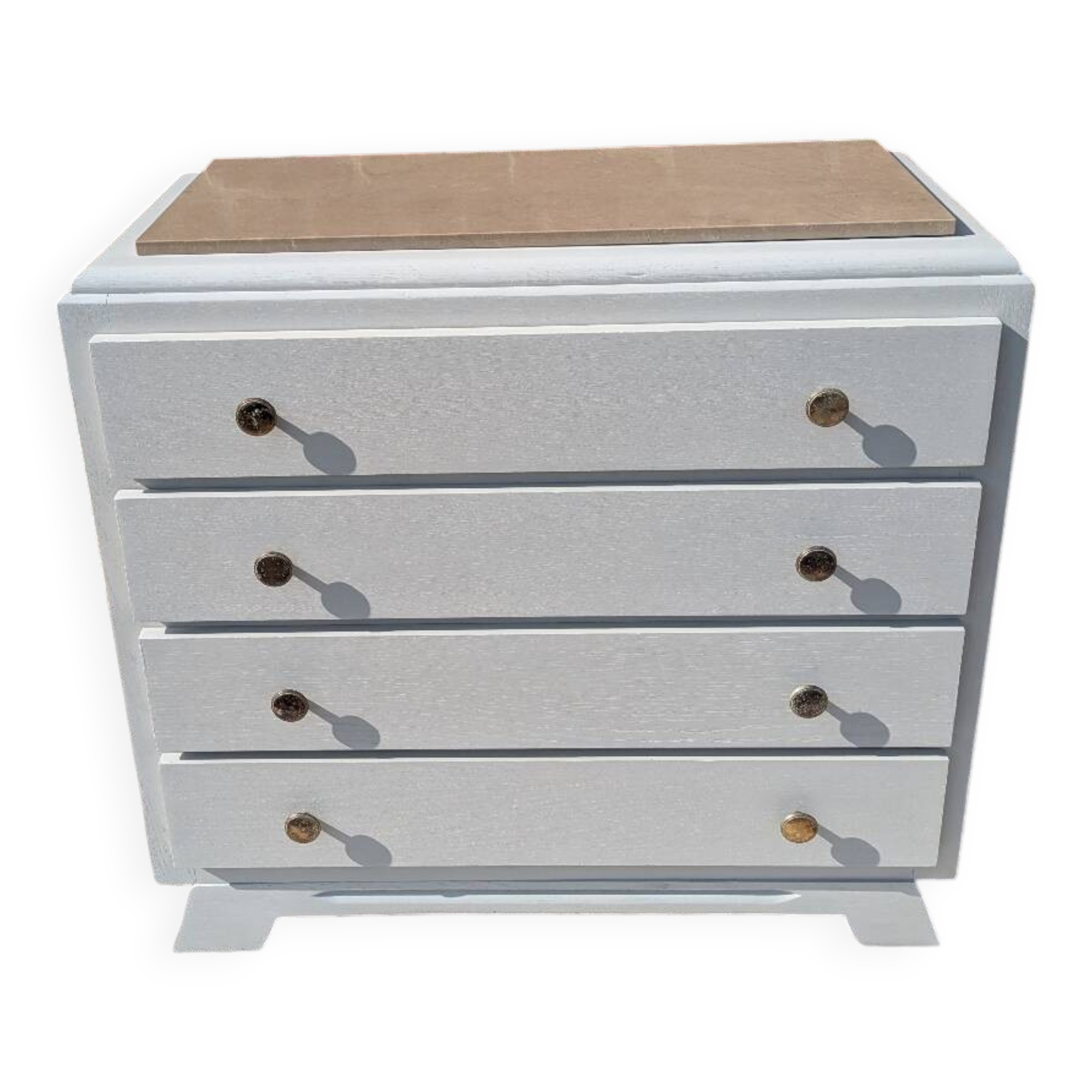 Marble-topped chest of drawers