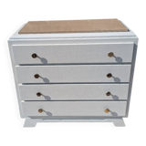 Marble-topped chest of drawers