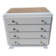 Marble-topped chest of drawers