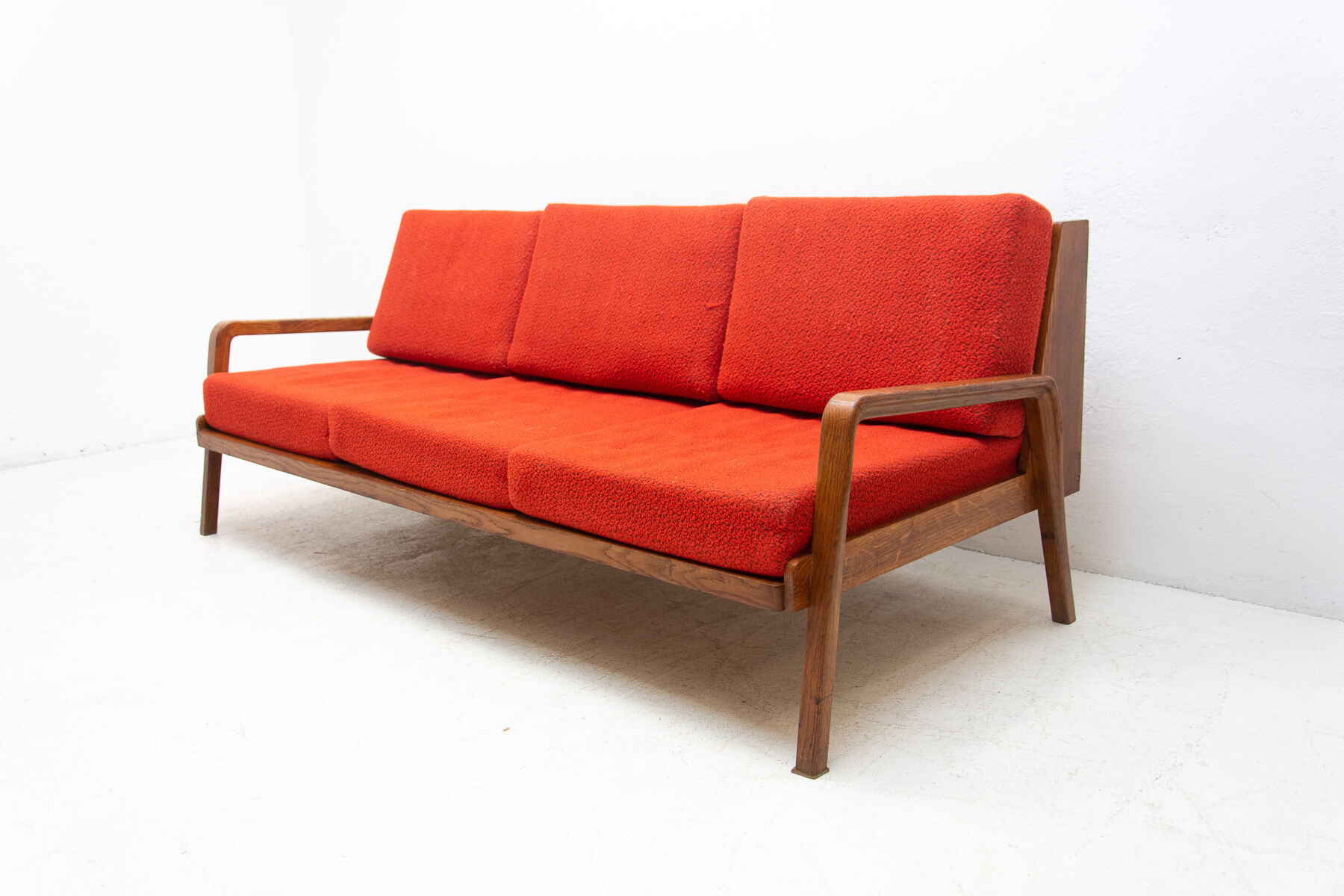 Mid century folding sofa in scandinavian style, 1960´s, czechoslovakia