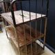 Industrial trolley, roulette shelf